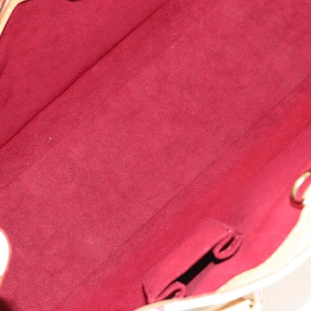 LOUIS VUITTON Monogram Multicolor Aurelia MM Tote Bag White M40094 Auth ka465V - Picture 10 of 16